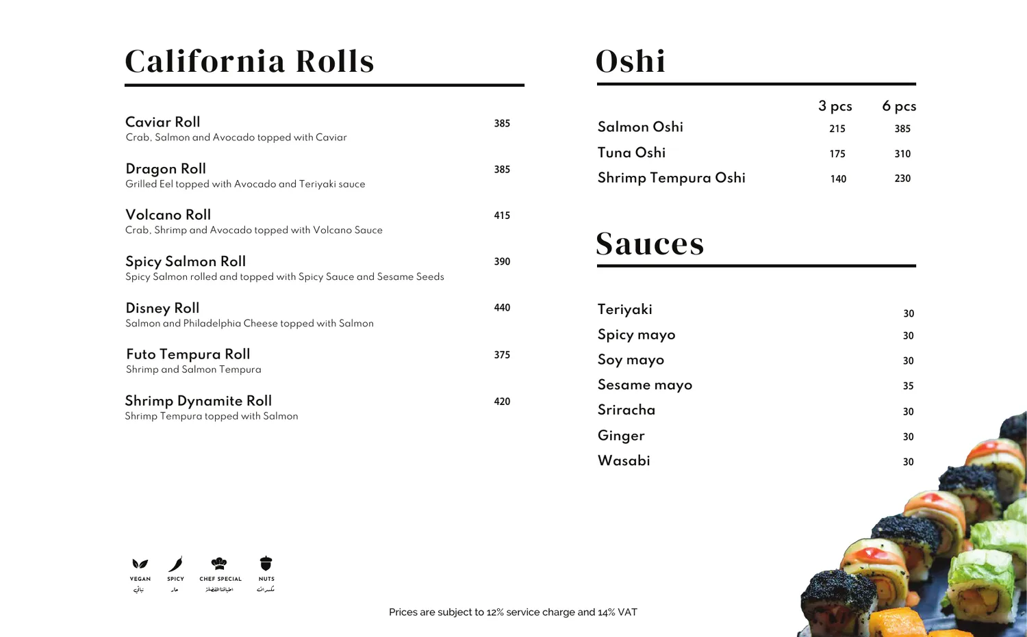 Carlo's menu page 21